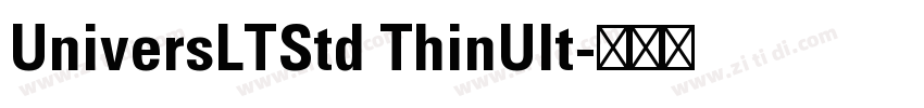 UniversLTStd ThinUlt字体转换